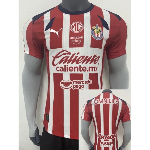 25/26 Chivas Home Player Version Soccer Jersey