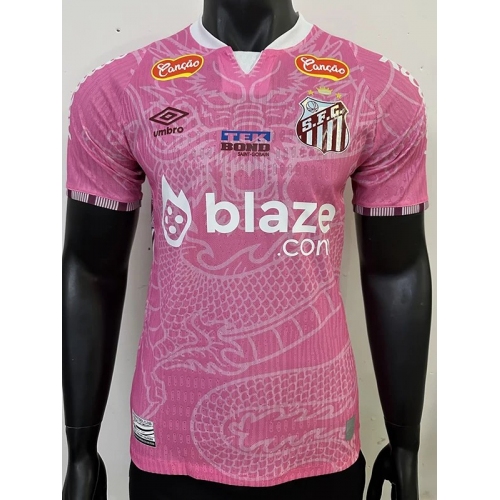25/26 Santos FC Special Edition Pink Player Version Soccer Jersey