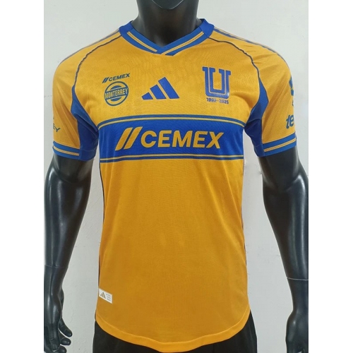 25/26 Tigres Home Player Version Soccer Jersey