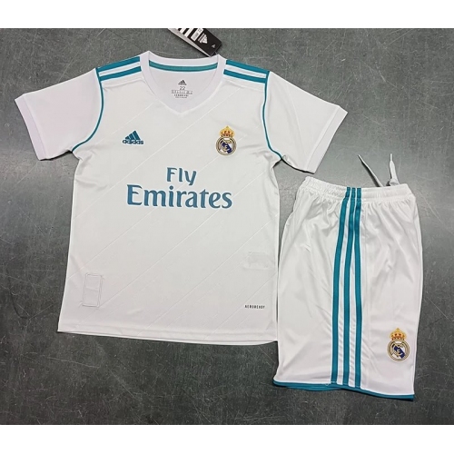 2017/2018RMA Home Retro Kids Soccer Jersey