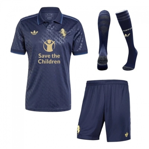 2024-25 Juventus Third Away Custom Full Soccer Kits Save The Children Sponsor