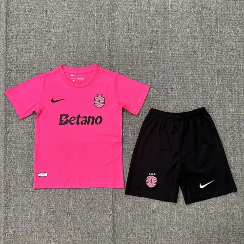 2024/2025 Sporting Lisbon Special Edition Rose Pink Football Shirt Kids Size