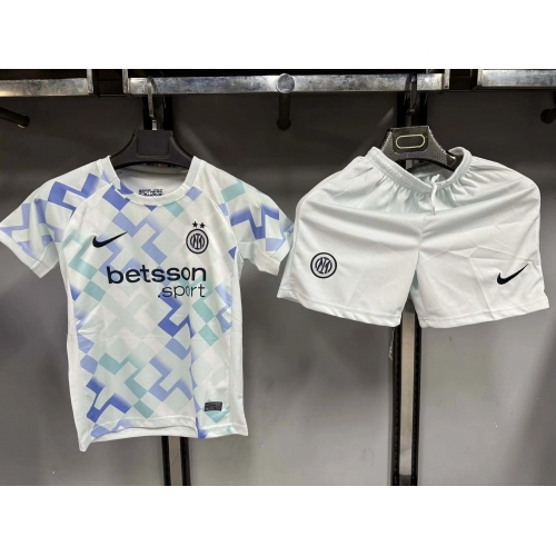 2025/2026 Inter Milan Away Football Jersey1:1 Kids Size