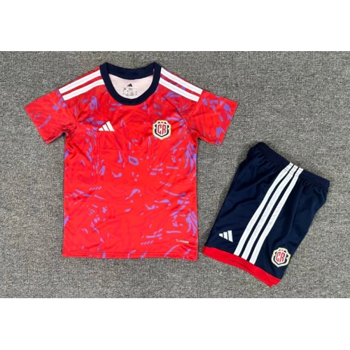 2026 Costa Rica National Team Home Football Shirt Kids Size