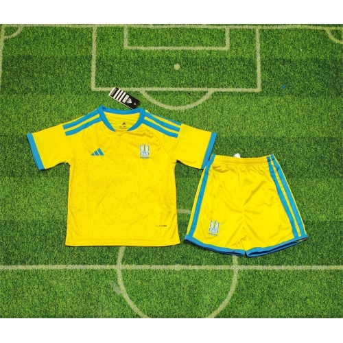 2026 Ukraine Home Football Shirt Kids Size