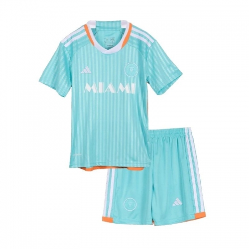24-25 Inter Miami CF Third Away Soccer Kids Kit Jersey+Shorts