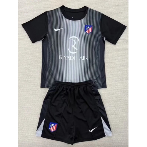 25/26 ATM Goalkeeper Black Kids Soccer Jersey