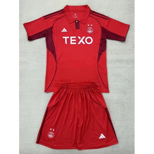 25/26 Aberdeen Home Kids Soccer Jersey