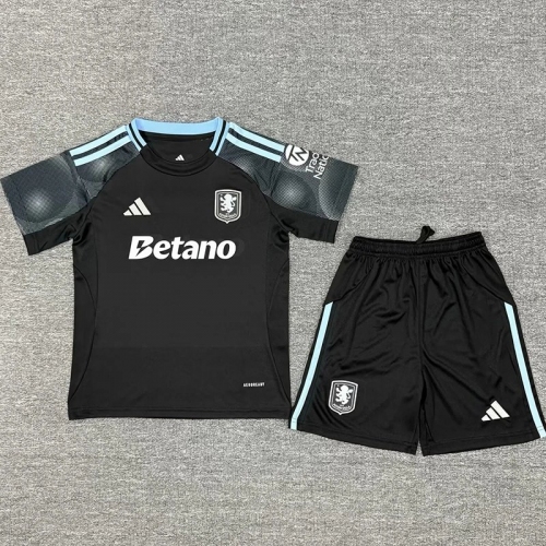 25/26 Aston Villa Away Kids Soccer Jersey