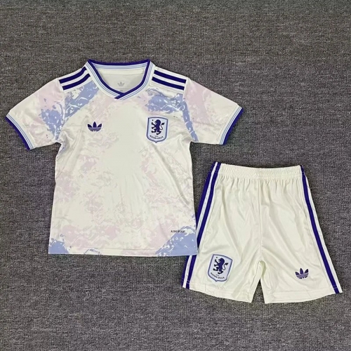25/26 Aston Villa Third Kids Soccer Jersey