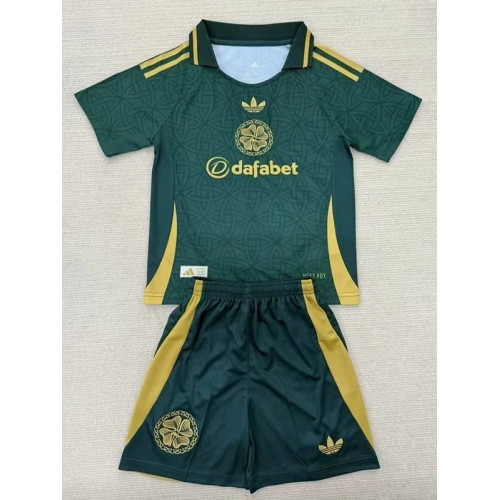 25/26 Celtic Concept Edition Blackish Green Kids Soccer Jersey