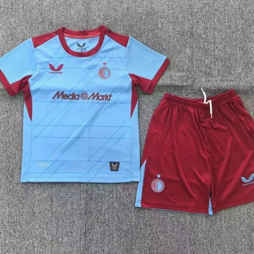 25/26 Feyenoord Away Kids Soccer Jersey
