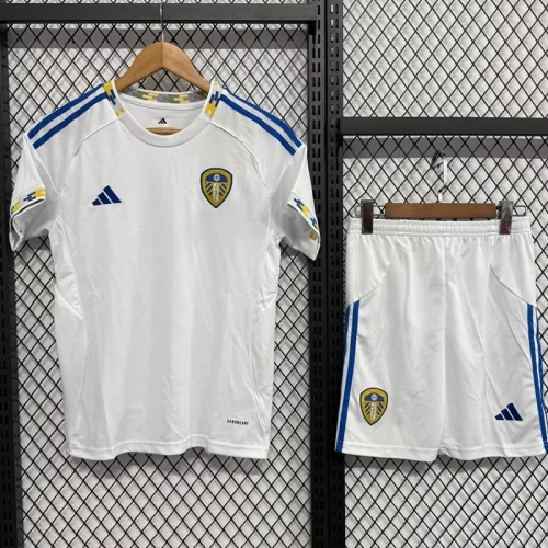 25/26 Leeds United Home Kids Soccer Jersey