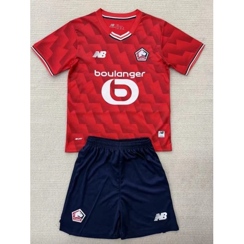 25/26 Lille Home Kids Soccer Jersey