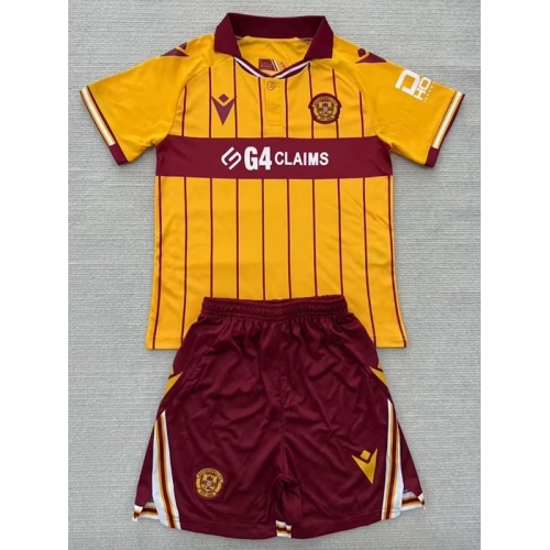 25/26 Motherwell FC Home Kids Soccer Jersey