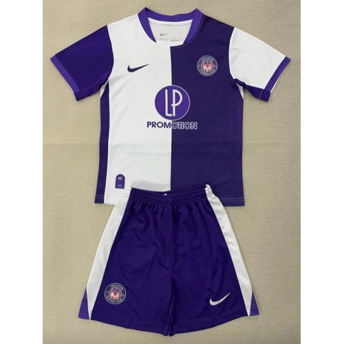 25/26 Toulouse FC Home Kids Soccer Jersey