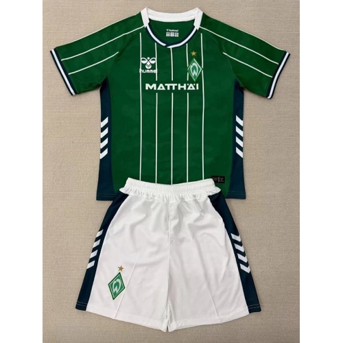 25/26 Werder Bremen Home Kids Soccer Jersey