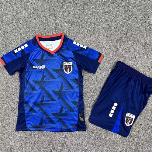 26/27 Cape Verde Home Kids Soccer Jersey