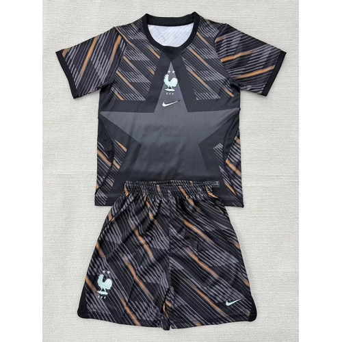 26/27 France Goalkeeper Black Kids Soccer Jersey