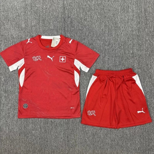 26/27 Switzerland Home Kids Soccer Jersey