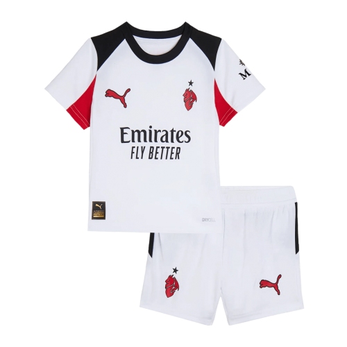 AC Milan Away Kids Soccer Jerseys Kit 2025/26