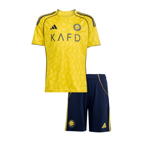 Al Nassr Home Kids Soccer Jerseys Kit 2025/26