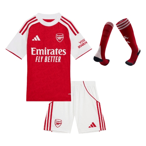 Arsenal Home Kids Soccer Jerseys Full Kit 2025/26