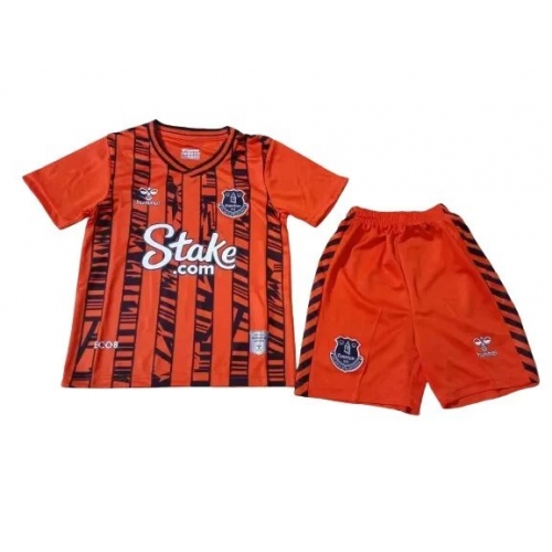 Kids Everton Away Kit Jersey+Shorts 2023/24