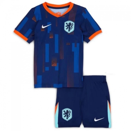 Kids Netherlands Away Jersey Kit Euro 2024