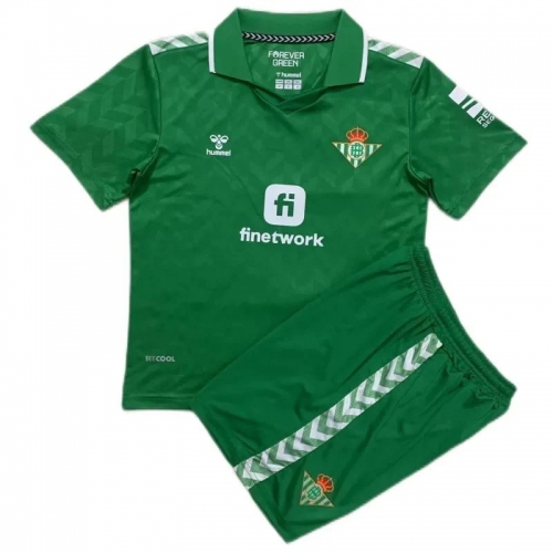 Kids Real Betis 2023/24 Away Kit Jersey+Short