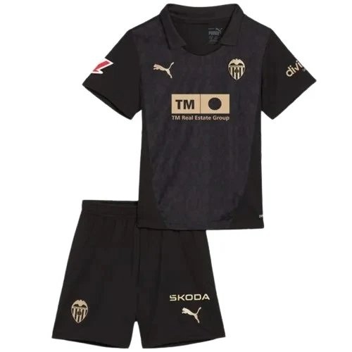 Kids Valencia Away Kits(Jersey+Shorts) 2024-25