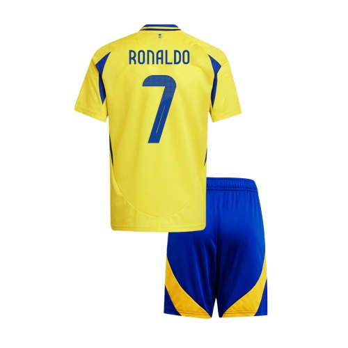 RONALDO #7 Al Nassr Home Kids Soccer Jerseys Kit - ACL