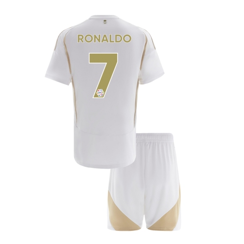RONALDO #7 Al Nassr Third Away Kids Soccer Jerseys Kit