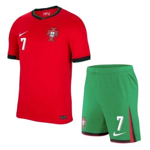RONALDO #7 Portugal Home Jerseys Kit EURO