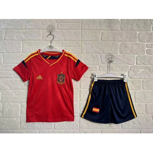 Spain Home Retro Kids Suit 2011/12
