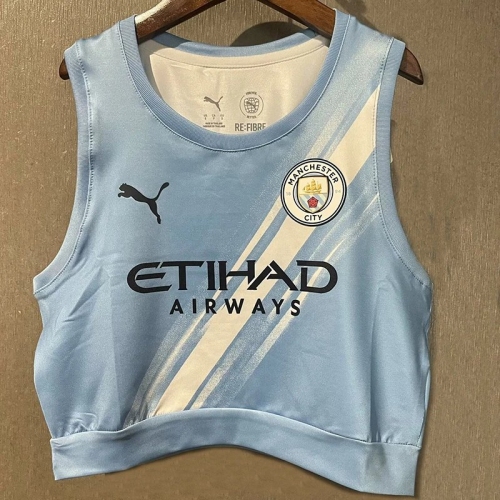 25/26 Man City Home Women Yoga Vest