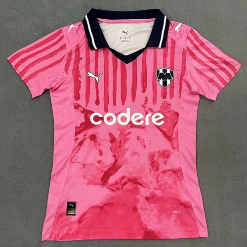 25/26 Monterrey Goalkeeper Pink Women Soccer Jersey (女)