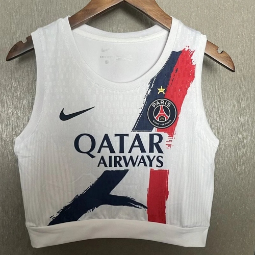 25/26 PSG White Women Yoga Vest