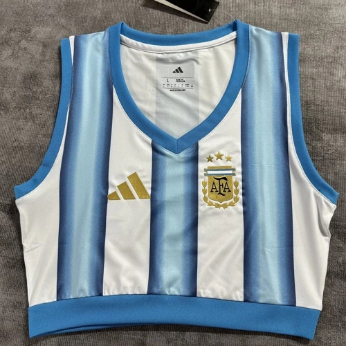 26/27 Argentina Home Women Yoga Vest