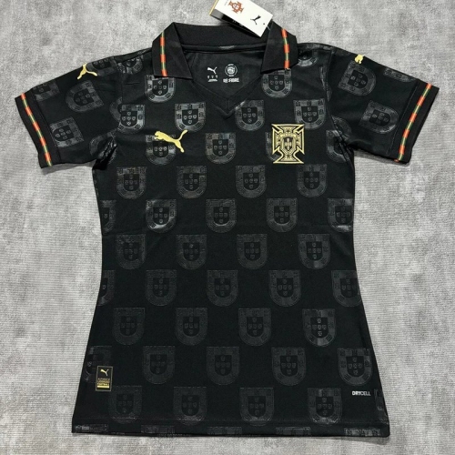 26/27 Portugal Commemorative Edition Black Women Soccer Jersey女