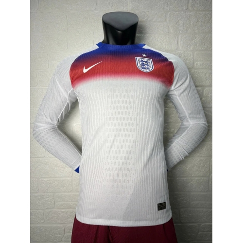 England Women's Team Euro 2025 Home Long Sleeve Player Version Man Jersey