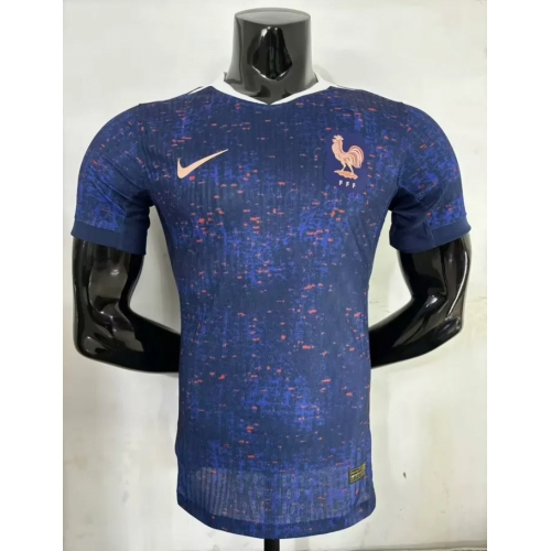 France Women's Team Euro 2025 Home Player Version Man Jersey