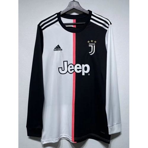 2019/2020 JUV Home Long Sleeve Retro Soccer Jersey长袖