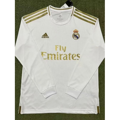 2019/2020 RMA Home Long Sleeve Retro Soccer Jersey (长袖)
