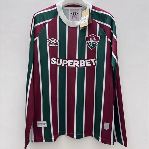 25/26 Fluminense Home Long Sleeve Soccer Jersey