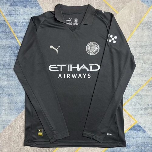 25/26 Man City Away Black Long Sleeve jersey