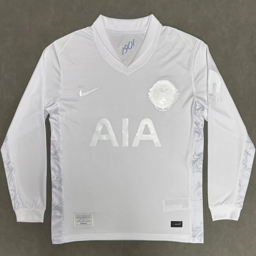 26/27 TOT 125th Anniversary Edition Grey Long Sleeve Fans Soccer Jersey