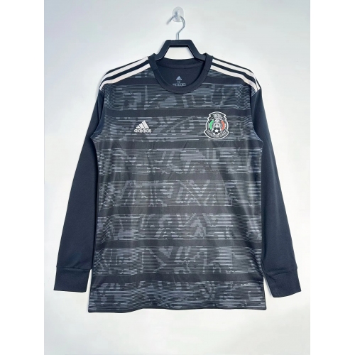Mexico Home Retro Long Sleeve Jersey 2019
