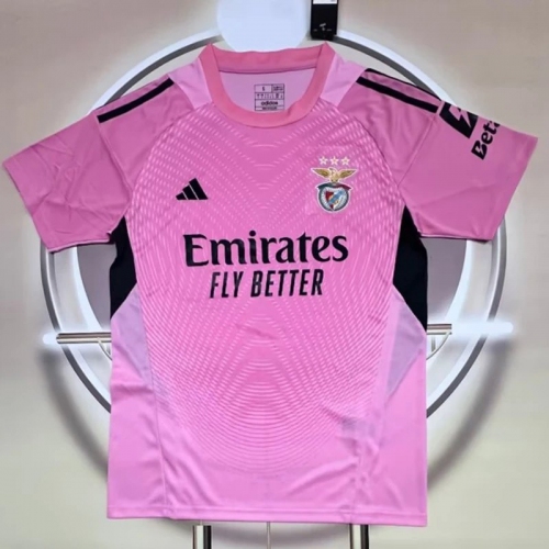 25/26 Benfica Goalkeeper Pink Fans Soccer Jersey