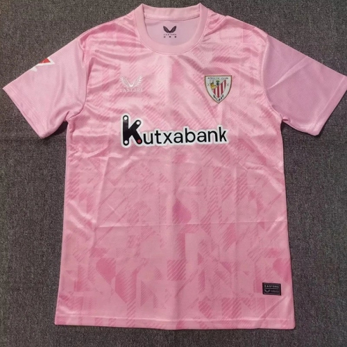25/26 Bilbao Goalkeeper Pink Fans Soccer Jersey